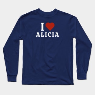 I Love Alicia Keyes Long Sleeve T-Shirt
